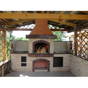 Барбекю из кирпича в Уфе № 3