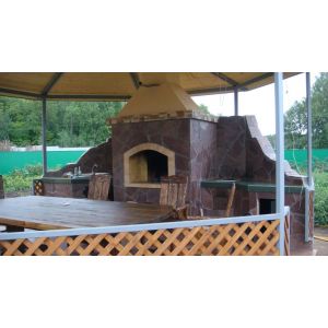 Барбекю в открытой беседке Уфа Зинино № 7