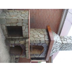 Барбекю кирпичная кладка № 9