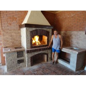 Барбекю кладка из кирпича № 24 Уфа