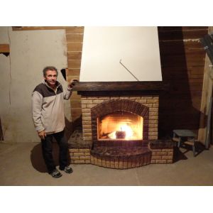 Камин с мраморными полками Уфа № 7