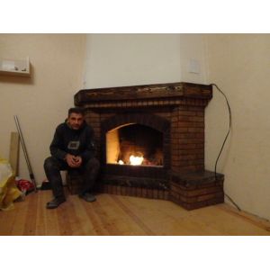 Камин из огнеупорного кирпича Уфа № 8