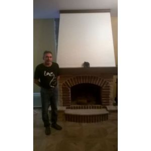 Камин кирпичный в Уфе № 13